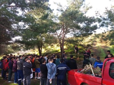 Δενδροφύτευση στην περιοχή του Κοφινά από τους σπουδαστές την ΑΕΝ Χίου