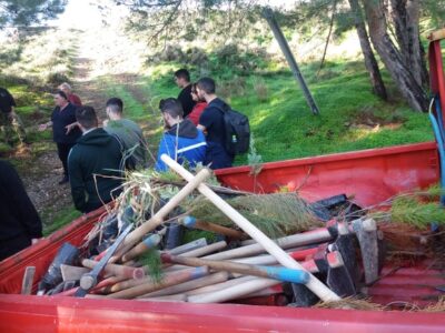 Δενδροφύτευση στην περιοχή του Κοφινά από τους σπουδαστές την ΑΕΝ Χίου